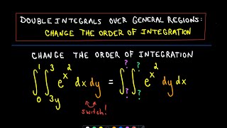 ❖ Double Integrals  Changing Order of Integration  Full Ex ❖ [upl. by Wallraff528]