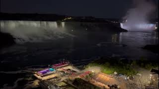 CANADA  NIAGARA FALLS NIGHT VIEW 🌌🌌🌌 [upl. by Eemyaj185]