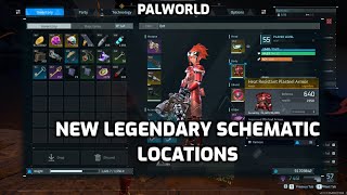 Palworld New Legendary Schematics  Where to Find The New Legendaries  Sakurajima Update [upl. by Airtened]