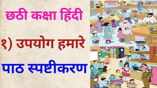 सहावी हिंदी उपयोग हमारे6vi hindi upyog hamare  सहावी हिंदी उपयोग हमारे class 6 hindiसहावी हिंदी [upl. by Eiddet]