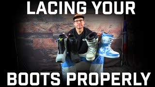 How To Lace Up Your Snowboard Boots Properly [upl. by Selimah555]