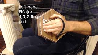 How to Play 20 Button Anglo Concertina  Lesson 3 Melody and Accompaniment  King Pharim [upl. by Aynosal]