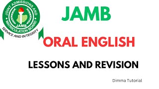 Oral English Marathon Lessons JAMB and WAEC Oral English Lessons Oral English Tips [upl. by Isaac]