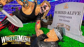 Fiend vs Undertaker Buried Alive Action Figure Match WrestleMania Hollywood [upl. by Krongold976]