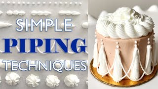 Simple PIPING Techniques  Royal Icing Cake Piping Tutorial  With Finespun Cakes [upl. by Rapsag]