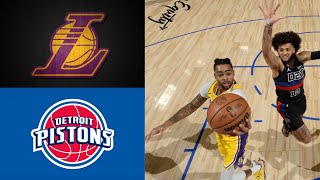 Lakers vs Pistons  Lakers GameTimeTV  Lakers Team Highlights [upl. by Crandale434]