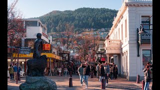 Scenic Walk in Beautiful Queenstown New Zealand Downtown City Center on Waterfront amp Top Weather [upl. by Enaej]