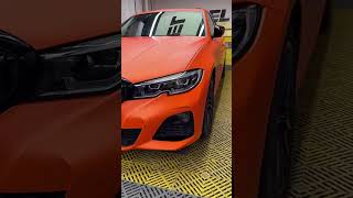 CAXVINYL Factory Direct HD PET Liner Flat Matte Orange Car Wrap [upl. by Bron]