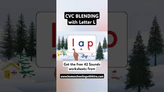 CVC BLENDING with Letter L jollyphonics phonics blending [upl. by Reseta612]