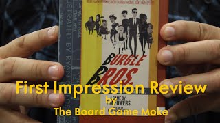 First Impression Review  Burgle Bros [upl. by Anastase529]