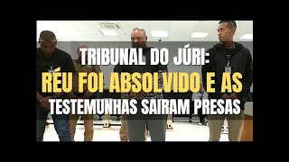 🔴 Tribunal do Júri Réu SAIU LIVRE e as testemunhas SAIRAM PRESAS desse julgamento [upl. by Yeldnarb256]