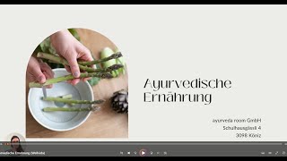 Ayurvedische Ernährung mit Wellvida [upl. by Erodisi553]