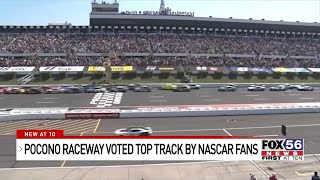 Pocono Raceway voted top track by NASCAR fans [upl. by Veleda]