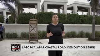 LAGOSCALABAR COASTAL ROAD DEMOLITION BEGINS [upl. by Aneehs]