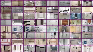 100 different bathroom tiles design  stylish bathroom ideas washroom decor ideas bathroom wash [upl. by Ydnis]