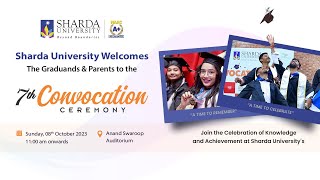 Sharda University 7th Convocation2023 Sharda University [upl. by Ardekal]