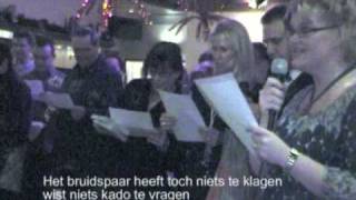 40 jarig trouwfeest Anny en Frans  het enveloppen lied [upl. by Nawyt]