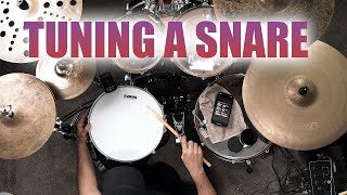 Snare Drum Head Change amp Precision Tuning with Tune Bot [upl. by Garling573]