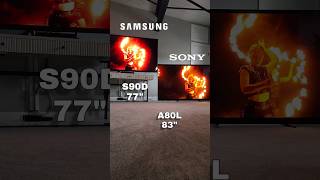 SAMSUNG 77quot S90D VS SONY 83quot A80L QDOLED VS WOLED SAMSUNGS90D SONYA80L S90DVSA80L [upl. by Bundy]