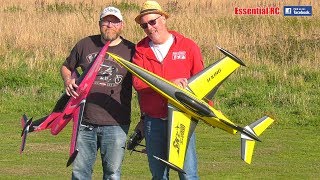 HobbyKing Sky Sword 70mm EDF jet DUO RC FORMATION FLIGHT including takeoff CRASH [upl. by Rosetta50]