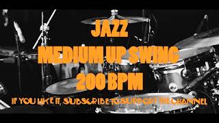 JAZZ SWING DRUM BEAT 200 BPM [upl. by Nnayram93]