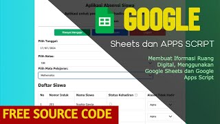 Create Google Sheets Attendance Google Sheets Apps Script Form [upl. by Lrig]