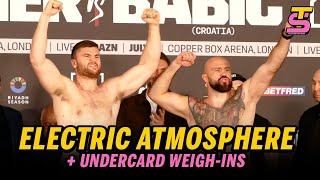 CHAOS INCOMING  Johnny Fisher vs Alen Babic FINAL FACEOFFS  Weighins Ft Undercard [upl. by Ialokin]