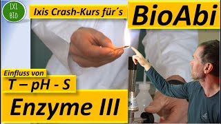 Enzyme 3 Anwendungsaufgaben Beeinflussung dEnzymaktivität Temp pHWert SubstratkonzBegründen [upl. by Eenal]