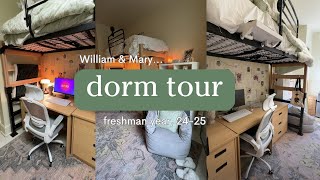 College Dorm Tour  Freshman Year  William amp Mary [upl. by Enylodnewg995]