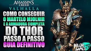 Como CONSEGUIR O Martelo MJOLNIR e A Armadura Completa Do THOR Em Assassins Creed Valhalla [upl. by Bovill]