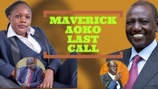 PANIC AT STATEHOUSE AFTER RUTOS CRITIC MAVERICK AOKO GOES MISSING WITH DELICATE INFO ABOUT RUTO [upl. by Emanuel377]