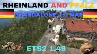 ETS2 149 RHEINLAND amp PFALZ 11 MAP And how to set it up [upl. by Zingale]