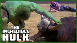 The Hulk vs A Bull  Season 3 Episode 3  The Incredible Hulk [upl. by Aibonez]