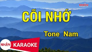 Cõi Nhớ Karaoke Beat  Tone Nam [upl. by Ahsilyt113]