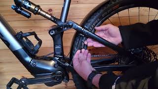 Orbea Rise Alloy and Carbon frame custom fit rear mudguard  fitting instructions [upl. by Natsirhc]