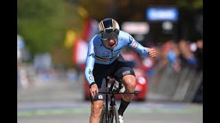 Remco Evenepoels crazy world championship junior time trial [upl. by Lacey]