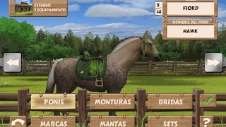 caballos para niños animados cabalgata de caballos cuidados español Juegos para niños [upl. by Shiau]