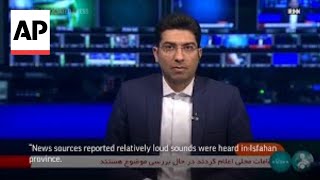 Iran TV news reports relatively loud sounds were heard in Isfahan province [upl. by Riancho543]