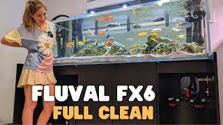 Fluval FX6 Cleaning After 3months on my African Cichlid Tank [upl. by Kursh]