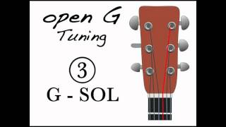 Open G tuning  Afinación Abierta de Sol [upl. by Ailuig299]