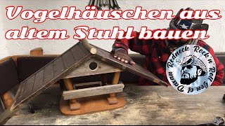 Kostenloses Vogelhäuschen aus alten Möbeln bauen Vogelhaus aus Müll selbst bauen Bird house tutorial [upl. by Eelannej124]