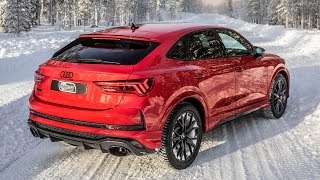 2021 AUDI RSQ3 SPORTBACK rocking the WINTER WONDERLAND  5 CYLINDER 400HP SOUNDS amp DETAILS [upl. by Eilsehc]