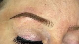 Ombre Eyebrows  Tattoo Hair Strokes For The Most Realistic Look [upl. by Harwilll206]