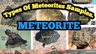 Types of meteorites Sample  Meteorites landed on earth surface [upl. by Anchie68]