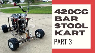 How to build a bar stool racing kart frame  Welding  Part 3 [upl. by Anuska785]