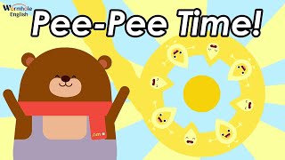 Lets Go Pee Pee ♫  Potty Training Song  Wormhole English Music For Kids [upl. by Hussein786]