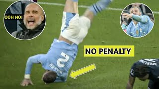 Kyle Walker CRAZY Reaction To Not Getting Penalty Against Sterling Tackle [upl. by Ciredor]