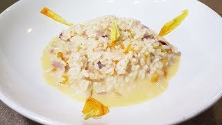 RISOTTO FIORI DI ZUCCA E STRACCHINO  FoodVlogger [upl. by Cresa78]