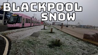 Blackpool in the Snow  Lockdown 2  2021 [upl. by Slein318]