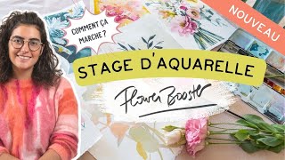 Stage daquarelle GRATUIT 💐🎨 Flower Booster 2023 [upl. by Mihsah163]